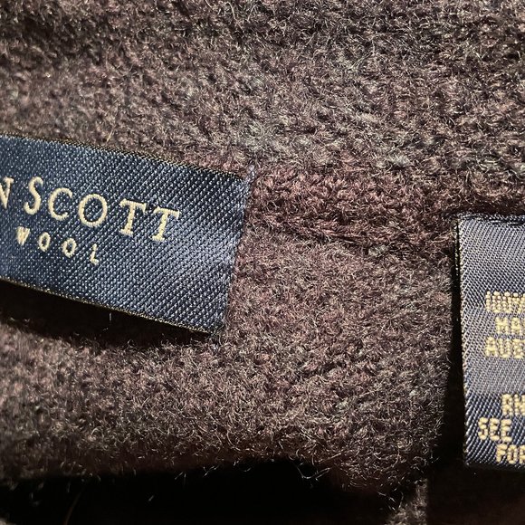 Karen Scott Embroidered Boiled Wool Cardigan - Picture 4 of 4